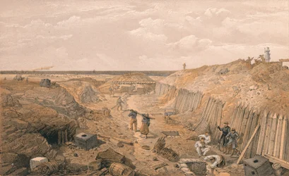 Dike av Bastion Du Mat, 1856