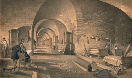 Interiör av Fort Nicholas, 1856
