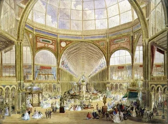 Interiör från den internationella utställningen 1862