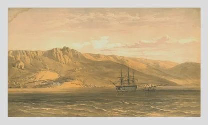 Prins Woronzoffs palats nära Jalta på Krims sydkust, 1854, 1855.