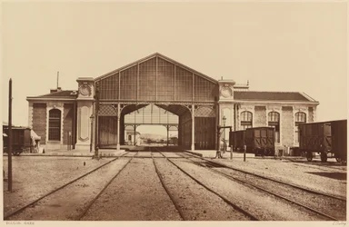 Toulon, Gare (Toulon, järnvägsstation),1861 eller senare (foto)