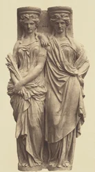 [Caryatider av Astyanax Bosio, utsmyckning av Louvren, Paris]