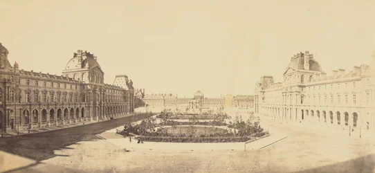 [Cour Napoléon sedd mot Tuilerierna, Louvren, Paris]