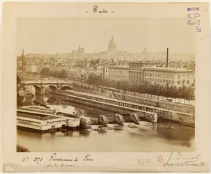 Utsikt över Louvren, Paris, ca 1865-1900 (foto)