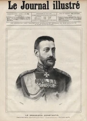 Porträtt av storhertigen Konstantin Nikolajevitj av Ryssland (storhertigen Konstantin Nikolajevitj av Ryssland eller Konstantin Nikolajevitj Romanov