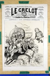 Omslag till "" Le Grelot"", nummer 439, Satirical in Colors