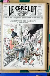 Omslag till ""Le Grelot"", nummer 992, Satirical in B & W