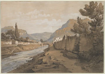 Neuvefloden i slutet av Dardennedalen, 1800-talet.