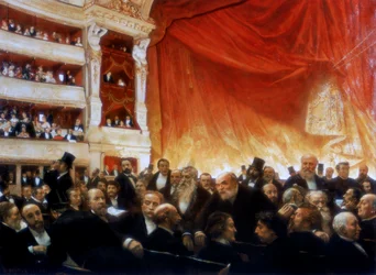 Ett intervall med Comedie Francaise, 1886