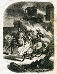 Illustration till Ivanhoe (etsning)