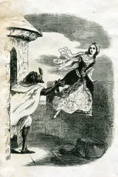 Illustration till Ivanhoe (etsning)
