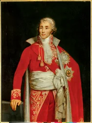 Porträtt av Joseph Fouche, hertig av Otranto (1759-1820) i klädsel av generalpolisminister Målning av Edouard Louis Dubufe (1820-1883). 1800-talet. Dämpa. 1,31 x 0,98 m.