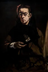 Angelina sa också som: En dam vid fönstret 1865 (Olja på duk)