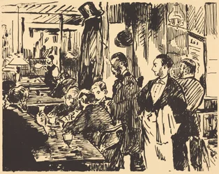 På kaféet