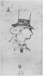 Baudelaire med hatt
