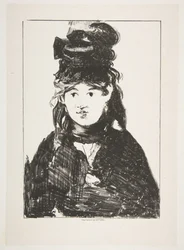 Berthe Morisot i svart, 1872-74.