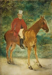 Ridsporträtt av Michel Arnaud, 1875.