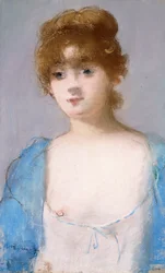 Flicka i morgonrock, 1882