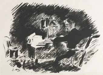 Illustration till The Raven av Edgar Allan Poe.