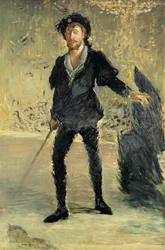 Jean Baptiste Faure (1840-1914) i operan "Hamlet" av Ambroise Thomas (1811-86) (studie), 1877