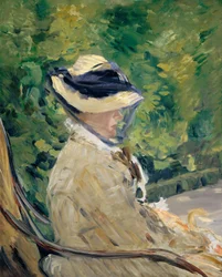 Madame Manet Suzanne Leenhoff, 1830-1906 på Bellevue, 1880.