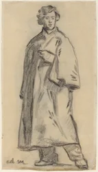 Man som bär en mantel [recto], 18521858.