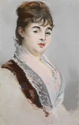 Marie Colombier, ca 1880 (pastell på grundmålad linneduk)