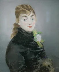 Méry Laurent med en mops, 1882.