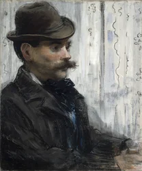 Porträtt av Alphonse Maureau, cirka 1880