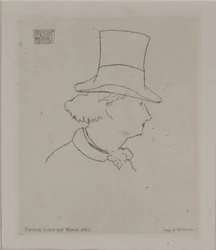 Porträtt av Baudelaire