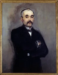 Porträtt av Georges Clemenceau (1841-1929) Målning av Edouard Manet (1832-1883) 1800-talet sön. 0,94 x 0,74 m Paris, musee d