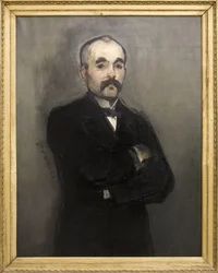 Porträtt av Georges Clemenceau (olja på duk)