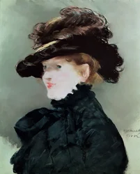 Porträtt av Mery Laurent (1849-1900) 1882 (pastell på papper)