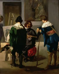 Scen i en spansk studio, ca 1860