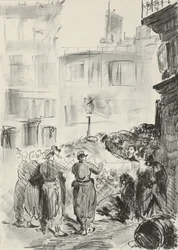 Barrikaden, 1871, tryckt 1884
