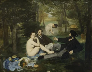 Lunchen på gräset, 1863