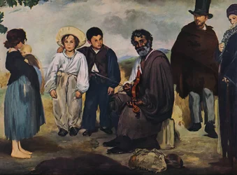Den gamle musikern, 1862