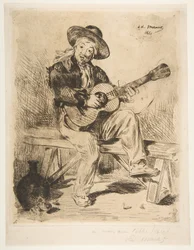 Den spanske sångaren Le Guitarrero, 1861-62.