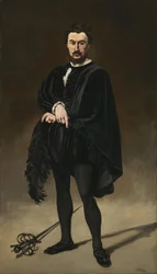 Den tragiske skådespelaren Rouvière som Hamlet, 1866.