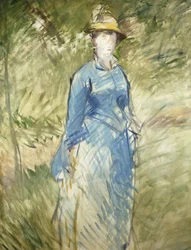 Ung kvinna i grönskan; Ung kvinna i grönskan, 1882
