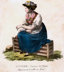 Schweizisk kvinna, c1825.