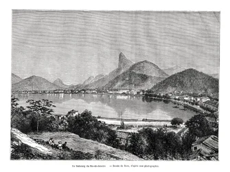 En förort till Rio de Janeiro, Brasilien, 1800-talet