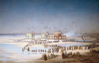 Invigningsceremoni av Suezkanalen i Port-Said, 17 november, 1869, 1869.