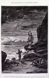 Ta ner honom, Herre, i missmodiga händer! i ”Les Enfants du Capitaine Grant”” av Jules Verne