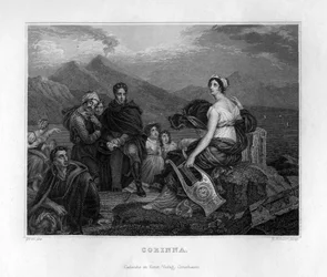 Corinna, antik grekisk poet, c1833