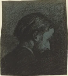 Chef för en skäggig man, 1889.