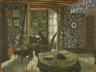 Interiör, ca 1900-1901 (olja på kartong)