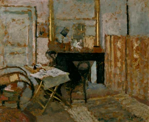 K.X. Roussel Reading, ca 1904 (olja på kartong)