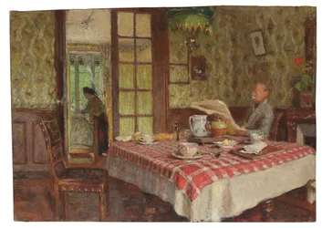 Läsning i matsalen, Vaucresson, 1924