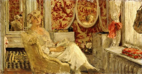 Lucy Hessel i Boudoir på Cezanne Property, Vaucresson, 1924